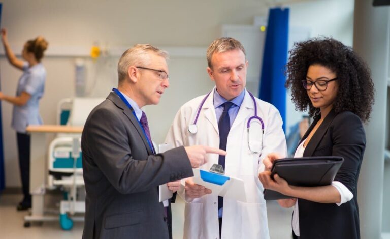 Hospital administrator team